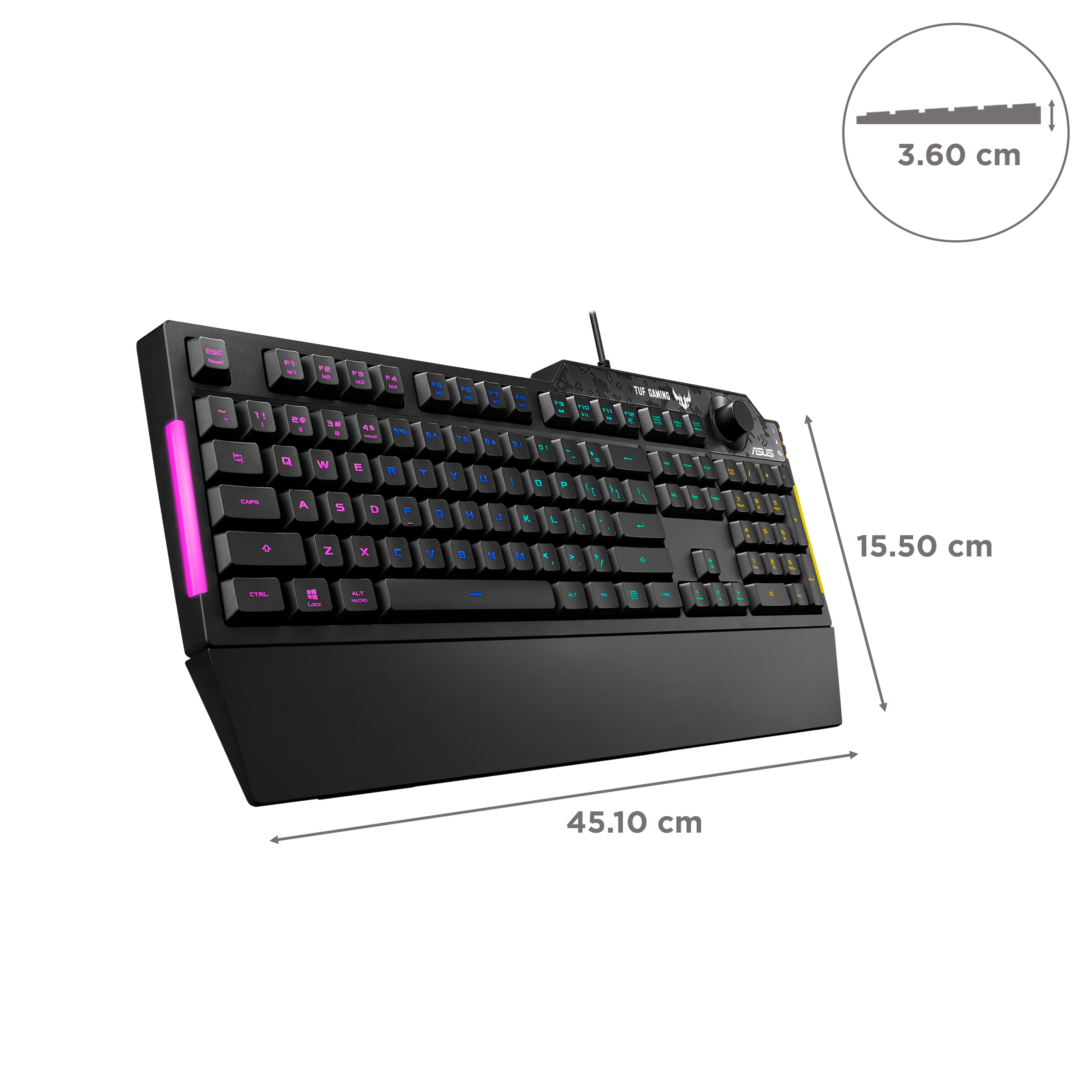 Buy ASUS TUF K1 Wired Gaming Keyboard with Backlit Keys (Spill